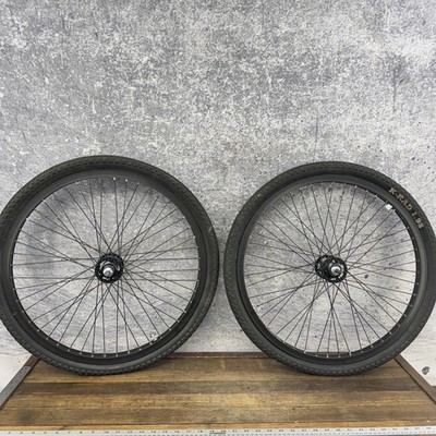 Sun Rims BFR 24in BMX Wheelset Cruiser 48H 3/8 Axle Black Big Fat