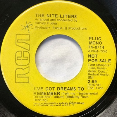 The Nite-Liters - I've Got Dreams To Remember / Cherish Every Precious Moment, 7