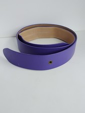 Vintage 1980s Christopher Ross Purple Faux Leather Slide Belt 36in Med READ