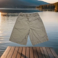 Boys Vineyard Vines Breaker Shorts Tan Khaki sz 7 / 6" inseam