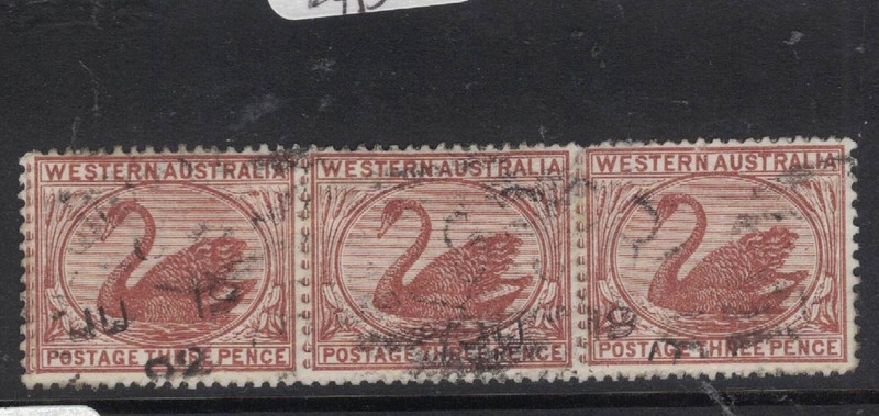 Western Australia SC 87 Strip of 3 VFU (2hio)