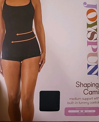 NEW Joyspun size S 4-6 womens Shaping Cami Shapewear BLACK SOOT  med support