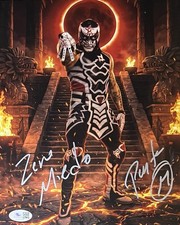JSA Witnessed Autographed Penta Metallic 8x10 Promo Hand Signed Pro Wrestling