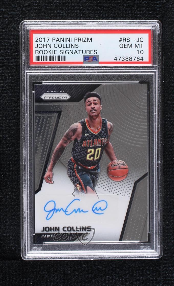 2017-18 Panini Prizm Rookie Signatures John Collins PSA 10 GEM MT Auto RC 6zg
