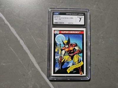 Wolverine  Marvel Universe Series 1 1990 Impel  #10 CGC 8