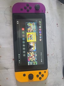 Nintendo Switch Console Purple & Yellow Joy-Cons Handheld Detachable Controllers