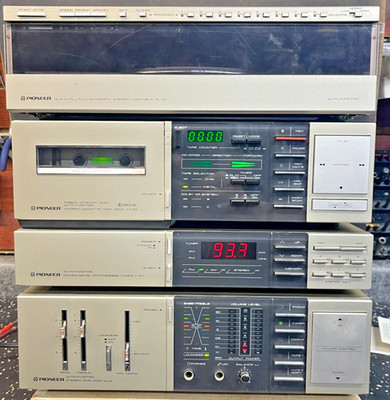 RARE PIONEER A-X8 F-X7 CT-X9 PL-X9 VINTAGE 1980s JDM Mini Hi-Fi Component Bundle