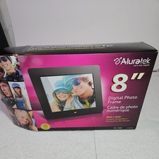 Aluratek ADPFWM8S 8 in Digital Photo Frame - Black