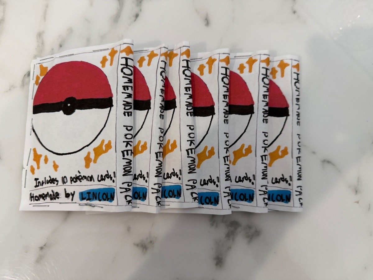 homemade pokemon card packs with 10 cards | ONE IN 50 CHANCE FOR GOD  PACCKKKK!!! | eBay
