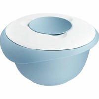 Westmark RüHrschüSsel 2,5L Mit Zweigeteiltem Deckel Blau Weiß 3153227B