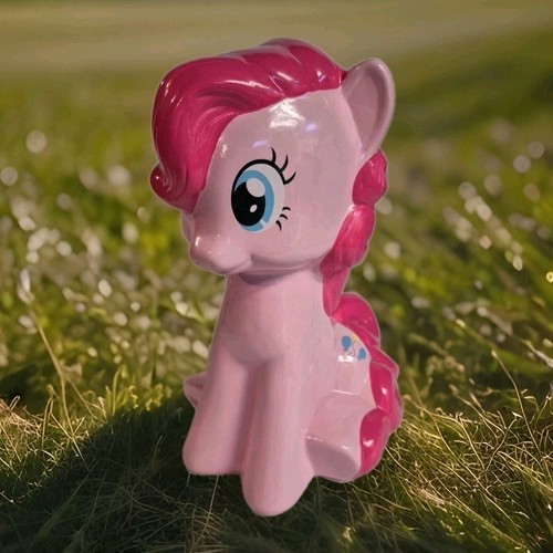 My Little Pony Pinkie Pie Ceramic Coin Money Piggy Bank 2014 9" with Plug