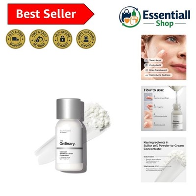The Ordinary Sulfur Acne Treatment - 0.18 Oz Quick Relief for Pimples & Redness