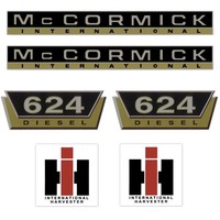 Ihc Mccormick 624 Diesel Gold Groß - Traktor Schlepper Aufkleber Klebefolie