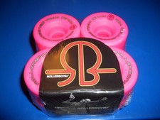 New Rollerbones Team Logo Wheels 101A or 98A Pink   8 pack. Size: 57mm x 30mm