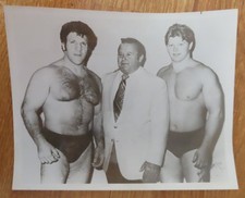 Vintage 70s WWF BRUNO SAMMARTINO BOB BACKLUND ARNOLD SKAALAND Type 1 8x10 Photo