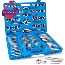 110-piece Metric Tap And Die Set, M2 To M18 Thread Repair Kit, Complete Tap