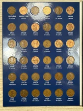 ** 1909-2025 LINCOLN CENT SET- 294 COINS- BU COINS/ SEMI KEYS- PRICED TO SELL **