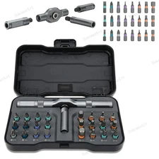 25pcs 24 in 1 Multifunction Screwdriver Head Set Household Repair Ratchet Wrench