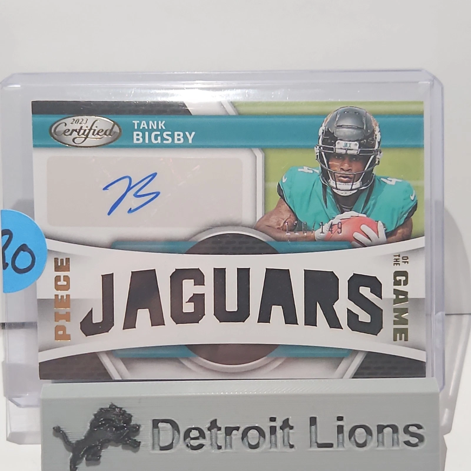 Tank Bigsby Panini Certified Piece of the Game Signature Relic #PGSTB Base