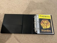 Theater Show-Bill Binder Sturdy Organizer 4" D-Ring PU Leather 30 Sleeves Broadw