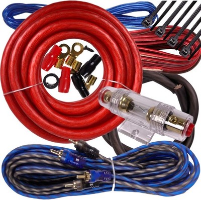 Complete 2500W Gravity 4 Gauge Amplifier Installation Wiring Kit / RED 