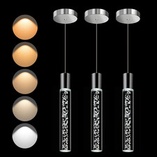 Dimmable Modern LED Pendant Lights for Kitchen Island - 3 Pack