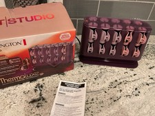 Remington T Studio Thermaluxe Heated Hot Rollers Curlers Clips Set Pageant