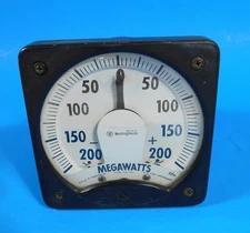 Vintage Westinghouse Megawatts Meter Type KX-241 Style H-70450-19