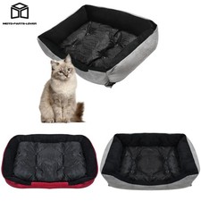Pet Dog Cat Bed Fluffy Soft Warm Calming Cushion Bed Mat Plush Pet Bed Rectangle