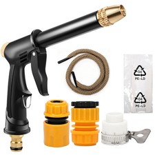 High Pressure Spray Gun For Garden Hose - Brass Nozzle - For Plant Watering Tool High Pressure Spray Gun For Garden Hose - Brass Nozzle - For Plant Watering Tool