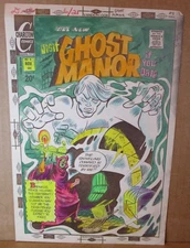 Ghost Manor 8 COVER ART Tom Sutton Hooded Menace Charlton 1972 COLOR GUIDE Paint
