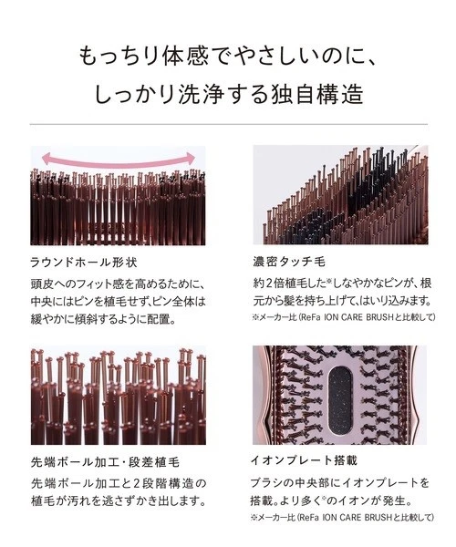 Cepillo para el cuidado del cuero cabelludo y el cabello ReFa ION PREMIUM Foto 4 de 4