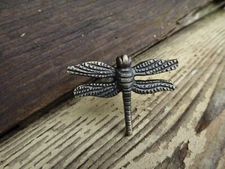 Antique Bronze DRAGONFLY Metal Knob Drawer Pull Cabinet Nature Outdoors Insects