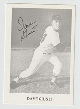 Dave Giusti - Signed Autographed 3 1/2 x 5 Card - Houston Colt .45's - Dec. 2026