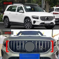 Chrome GT Style Grill Front Grille for 2024-2025 Mercedes Benz X247 W247 GLB250