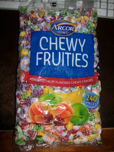 Arcor Chewy Fruities 240 Pieces Morceaux Bag Assorted Fruit Flavored Chew Candy For Sale Online Ebay