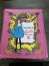 Vintage 1968 MOD BARBIE CARRYING CASE World of Barbie Single Doll Case Hot Pink