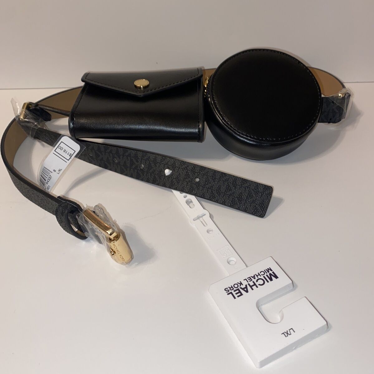 【関税&送料込】Michael By Michael Kors Portacarte Con Logo Michael Kors MK Logo Mens Credit Card Case Holder Wallet