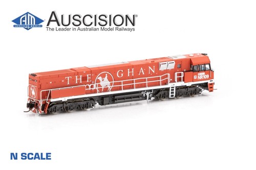 Auscision (NNR-12) NR109 The Ghan MK1 - Red/Silvery - N Scale - Picture 2 of 2
