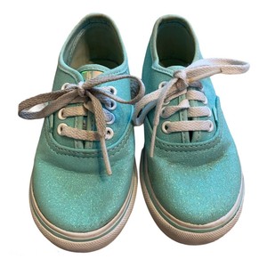 green glitter vans