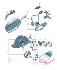 Retroviseur gauche (ou coque) Audi A7
