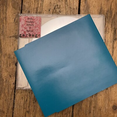 GARBAGE - ONLY HAPPY WHEN IT RAINS CD MINT NOT EMBOSSED BUT STILL HAS STICKER.