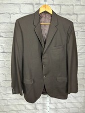 Saks Fifth Avenue Buttons Up Men s Coat Jacket Brown Suit Union Made Amalgamated