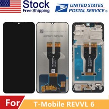 For T-Mobile REVVL 6 Display LCD Touch Screen Digitizer Assembly Frame Replace