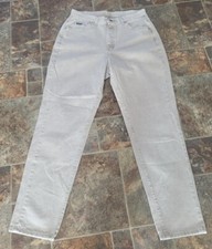 Vintage 90's Lee Riveted Easy Fit Women's Size 16 Khaki Colored Denim Jeans...