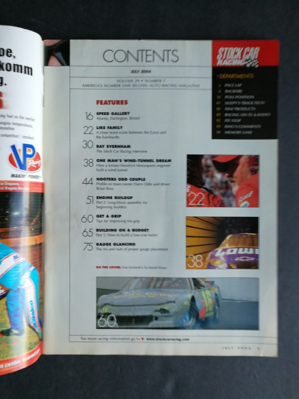 Stock Car Racing Magazine July 2004 Dale Earnhardt Jr - Ray Evernham ...