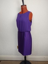 planet dress 14, purple new with tags. sleeveless knee length silk/wool mix