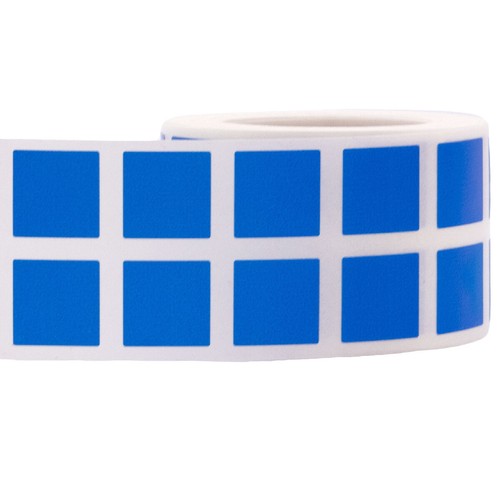 Square Stickers | 0.5" Inch Square Shape | 1,000 Pack | Pick One Color - Picture 86 of 144