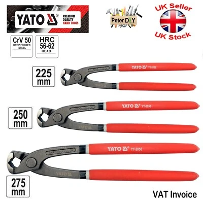 Yato Professional TOWER PINCERS PINCHERS Clips Nail Puller Cutting Pliers Tool