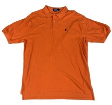 Polo Ralph Lauren Polo Shirt Mens XL Orange Pique Short Sleeve Pony Logo Classic